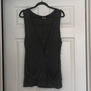 EXPRESS Grey tank cardigan sweater. Size XS